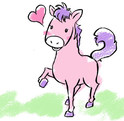 ピンクの馬の こりんちゃんアイコン